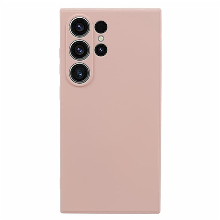 WANLONFENG RB1 Series For Samsung Galaxy S24 Ultra TPU Phone Case with Screen Protector+Lanyard - Pink