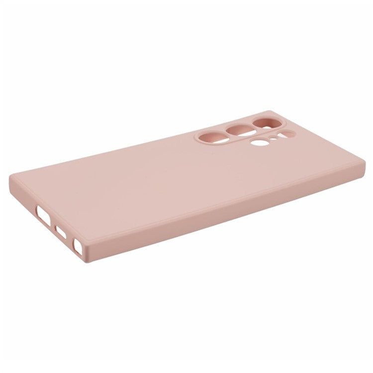 WANLONFENG RB1 Series For Samsung Galaxy S24 Ultra TPU Phone Case with Screen Protector+Lanyard - Pink