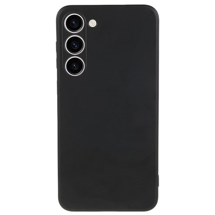 WANLONFENG RB1 Series For Samsung Galaxy S23+ Case TPU Phone Cover with Screen Film, Lanyard - Black