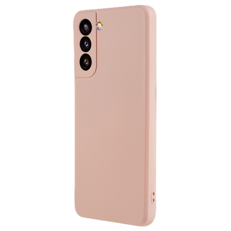 WANLONFENG RB1 Series For Samsung Galaxy S21+ 5G Case Slim TPU Phone Cover with Screen Film, Lanyard - Pink