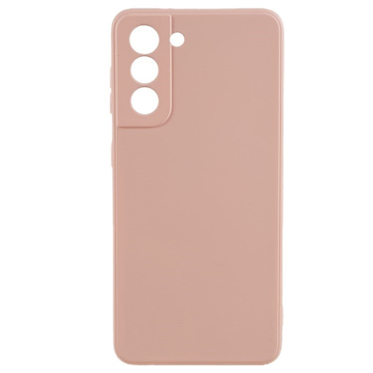 WANLONFENG RB1 Series For Samsung Galaxy S21+ 5G Case Slim TPU Phone Cover with Screen Film, Lanyard - Pink