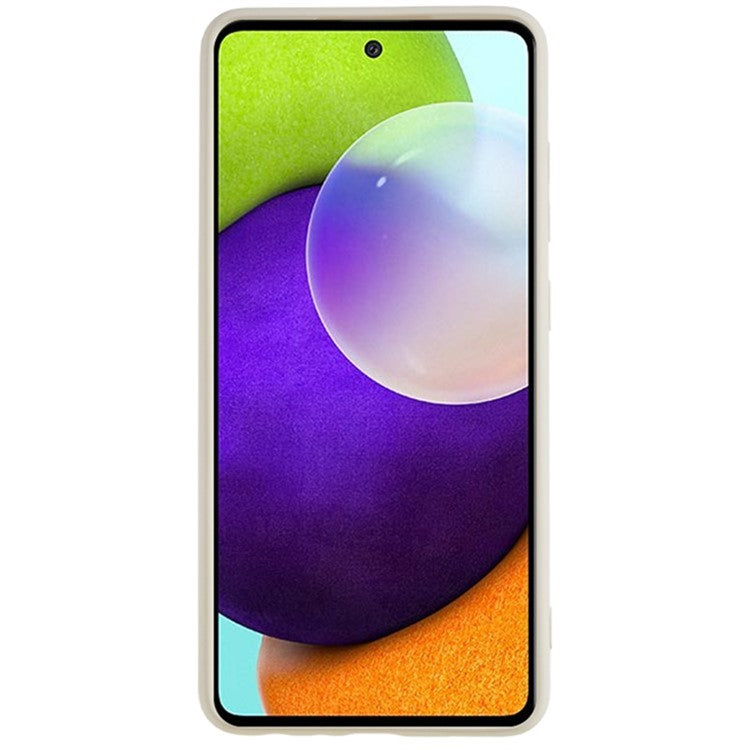 WANLONFENG RB1 Series For Samsung Galaxy A32 5G / M32 5G Slim Case Soft TPU Phone Cover with Screen Film, Lanyard - White