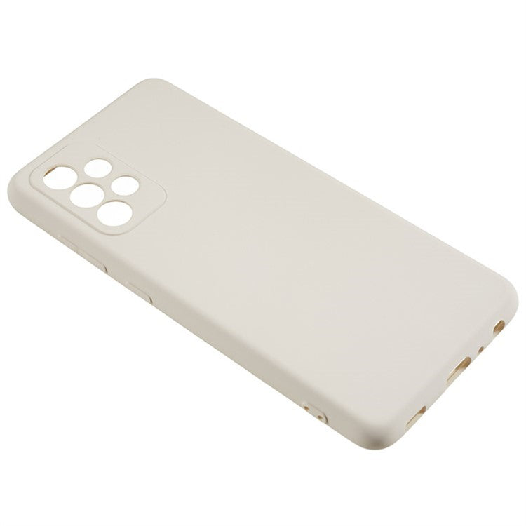 WANLONFENG RB1 Series For Samsung Galaxy A32 5G / M32 5G Slim Case Soft TPU Phone Cover with Screen Film, Lanyard - White