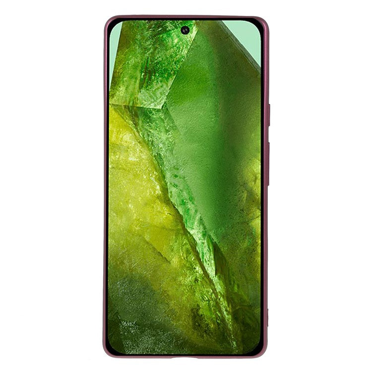 X-LEVEL Guardian Series For Google Pixel 8a Case Soft TPU Anti-scratch Matte Phone Cover - Wine Red