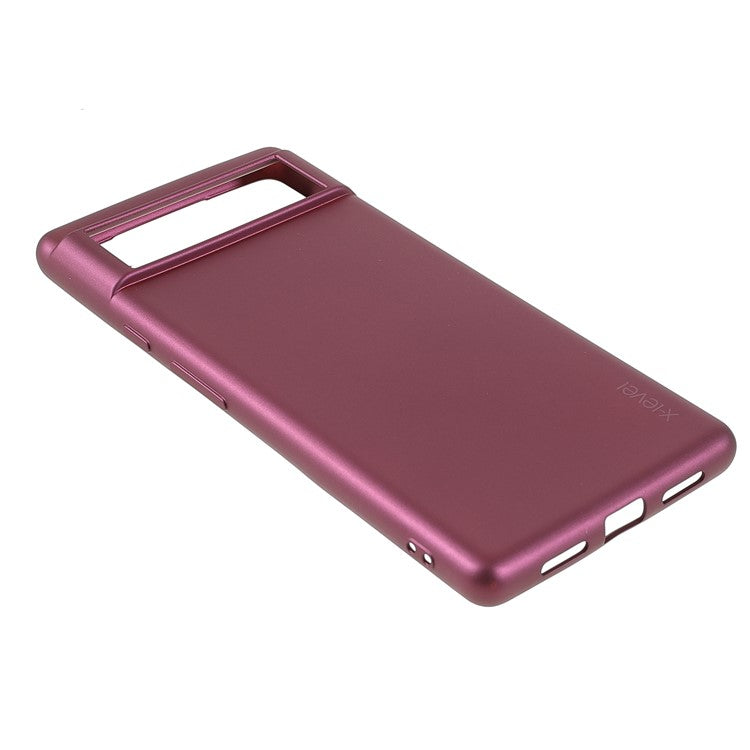 X-LEVEL Guardian Series For Google Pixel 8a Case Soft TPU Anti-scratch Matte Phone Cover - Wine Red