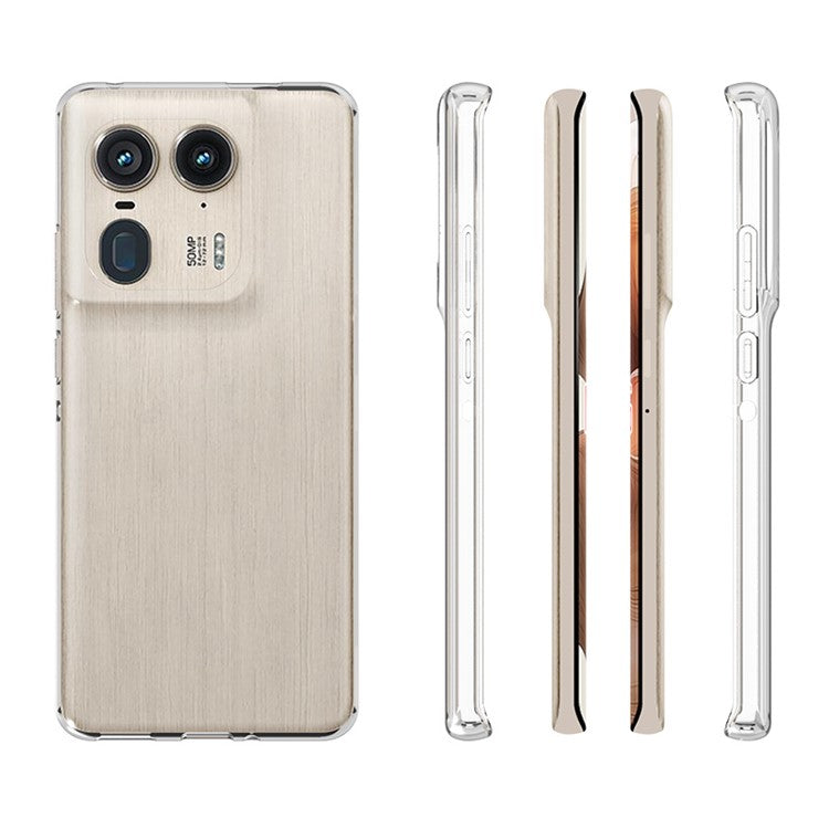 10Pcs  /  Set For Motorola Edge 50 Ultra 5G / Moto X50 Ultra 5G Case Clear TPU Watermark-Free Shockproof Phone Cover