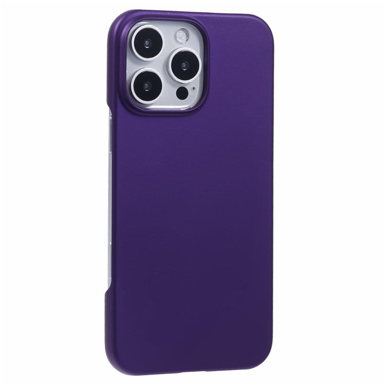 For iPhone 16 Pro Case PC Matte Skin-Touch Antifinger-Print Phone Back Cover - Purple