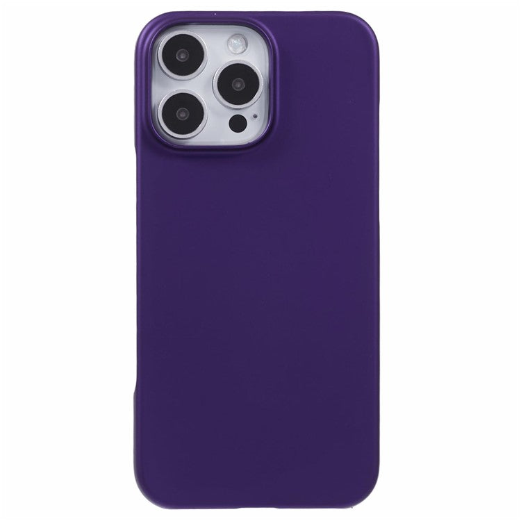 For iPhone 16 Pro Case PC Matte Skin-Touch Antifinger-Print Phone Back Cover - Purple