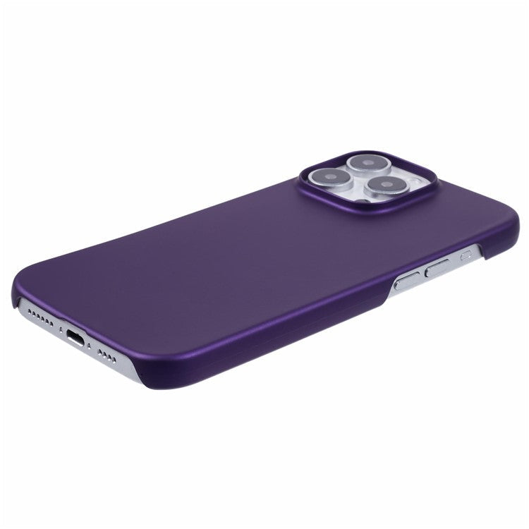 For iPhone 16 Pro Case PC Matte Skin-Touch Antifinger-Print Phone Back Cover - Purple