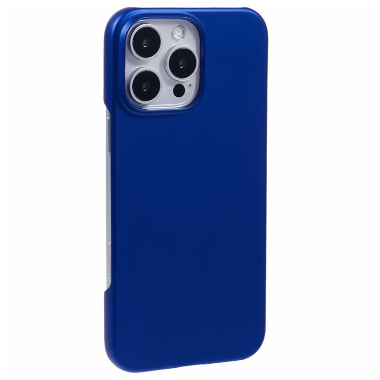 For iPhone 16 Pro Case PC Matte Skin-Touch Antifinger-Print Phone Back Cover - Blue