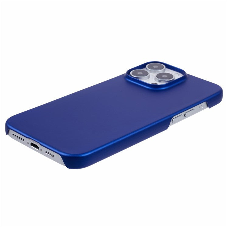 For iPhone 16 Pro Case PC Matte Skin-Touch Antifinger-Print Phone Back Cover - Blue