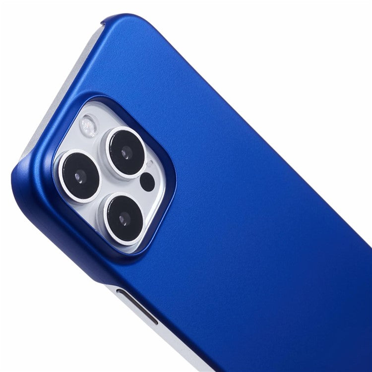 For iPhone 16 Pro Case PC Matte Skin-Touch Antifinger-Print Phone Back Cover - Blue