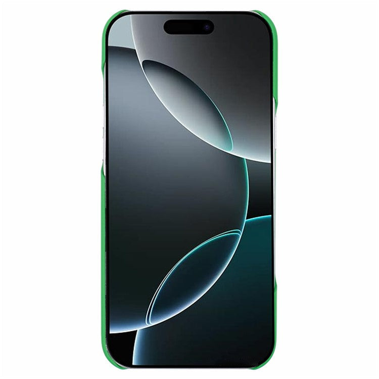 For iPhone 16 Pro Case PC Matte Skin-Touch Antifinger-Print Phone Back Cover - Green