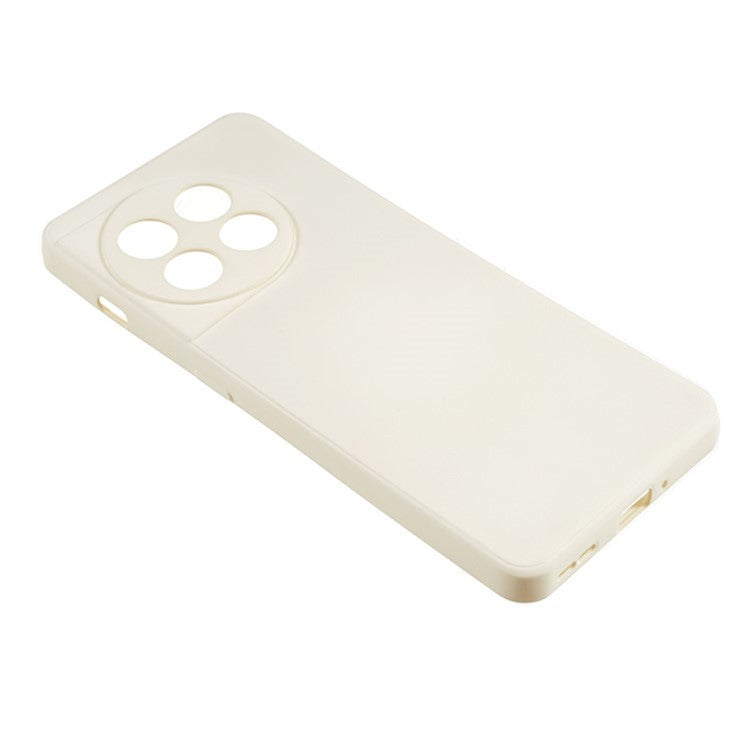 WANLONFENG RB1 Series For OnePlus 11 5G TPU Phone Case with Tempered Glass Film+Lanyard - White