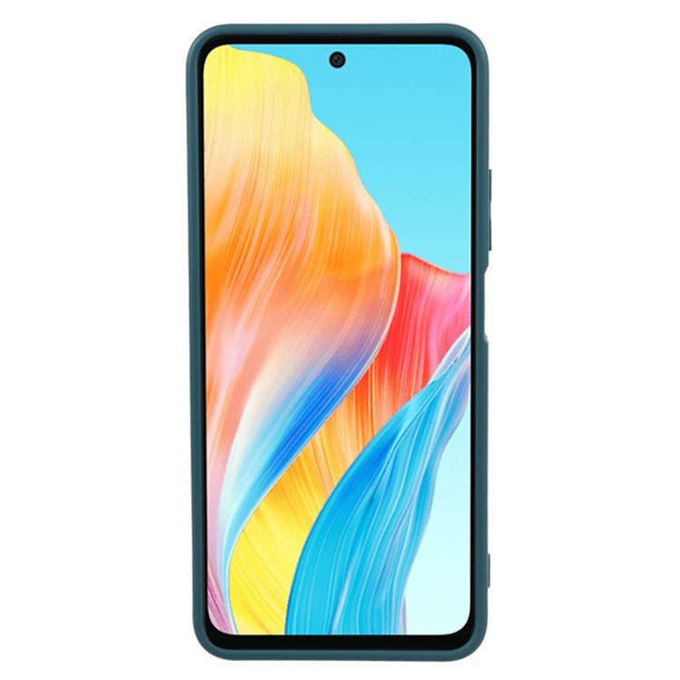 WANLONFENG RB1 Series For Oppo A38 4G / A18 4G Case + Screen Film TPU Phone Cover Precision Cutouts - Army Green