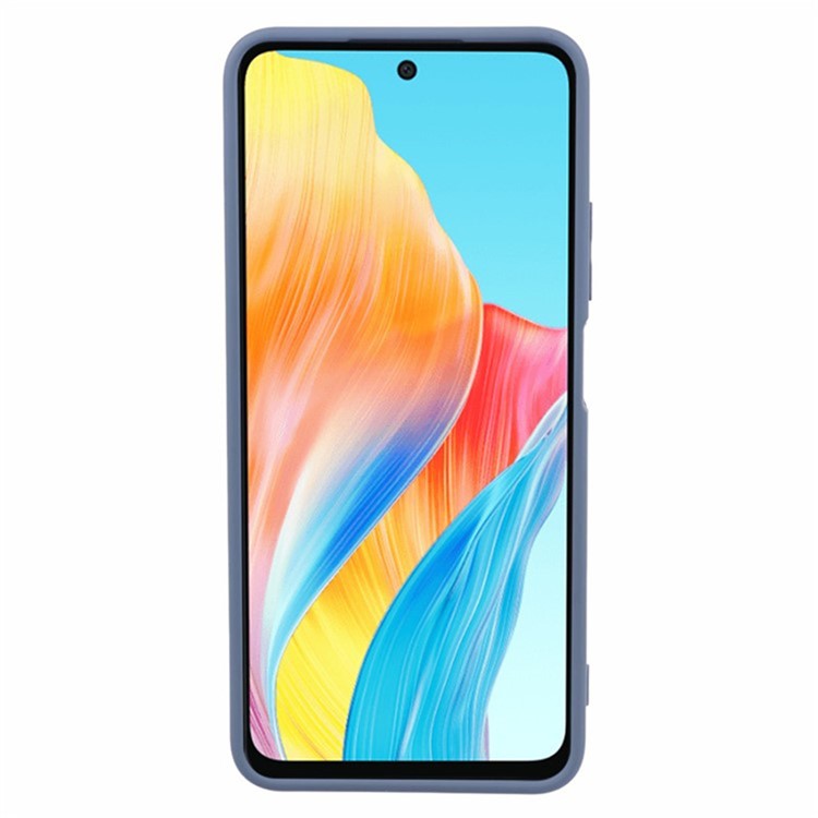 WANLONFENG RB1 Series For Oppo A38 4G / A18 4G Case + Screen Film TPU Phone Cover Precision Cutouts - Lavender Grey