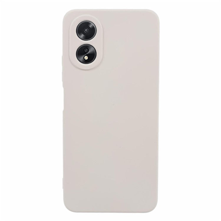 WANLONFENG RB1 Series For Oppo A38 4G / A18 4G Case + Screen Film TPU Phone Cover Precision Cutouts - White