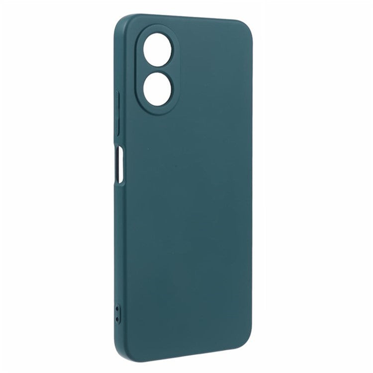 WANLONFENG RB1 Series For Oppo A58 4G Case TPU Cover with Screen Protector+Lanyard Accessories Kit  - Army Green