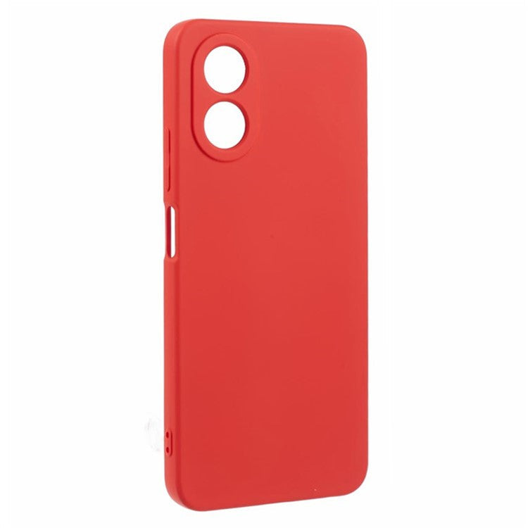 WANLONFENG RB1 Series For Oppo A58 4G Case TPU Cover with Screen Protector+Lanyard Accessories Kit  - Red