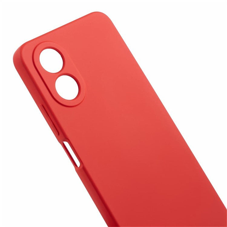 WANLONFENG RB1 Series For Oppo A58 4G Case TPU Cover with Screen Protector+Lanyard Accessories Kit  - Red