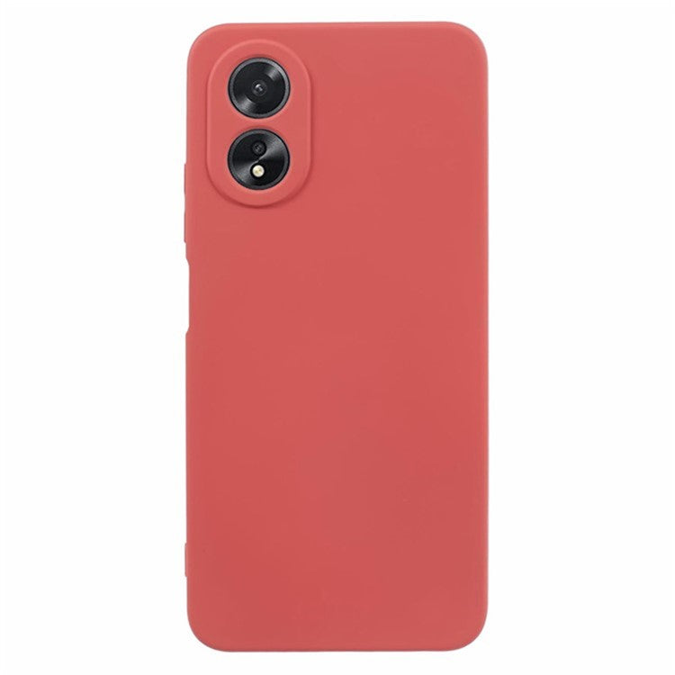 WANLONFENG RB1 Series For Oppo A58 4G Case TPU Cover with Screen Protector+Lanyard Accessories Kit  - Hawthorn Red
