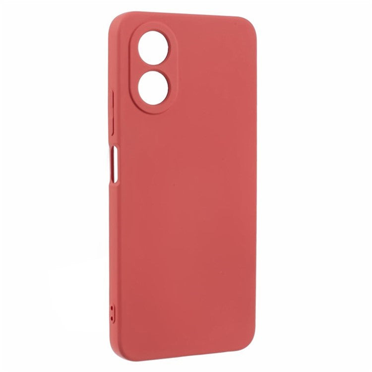 WANLONFENG RB1 Series For Oppo A58 4G Case TPU Cover with Screen Protector+Lanyard Accessories Kit  - Hawthorn Red