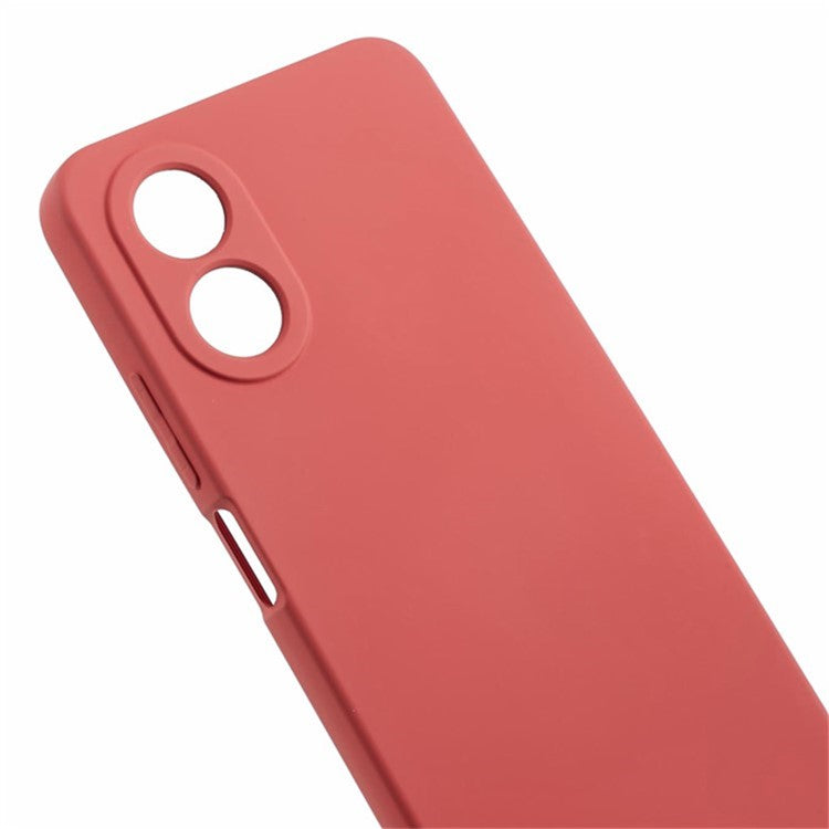 WANLONFENG RB1 Series For Oppo A58 4G Case TPU Cover with Screen Protector+Lanyard Accessories Kit  - Hawthorn Red