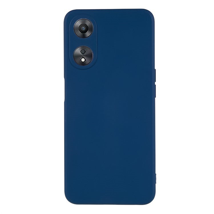 WANLONFENG RB1 Series For Oppo A58 5G TPU Phone Case Screen Film+Lanyard 3-in-1 - Sapphire