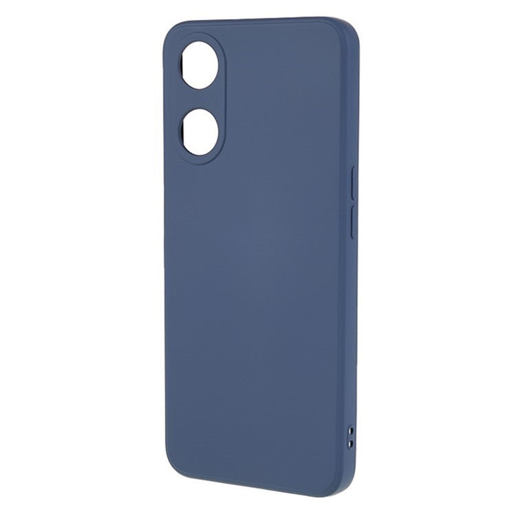 WANLONFENG RB1 Series For Oppo A58 5G TPU Phone Case Screen Film+Lanyard 3-in-1 - Lavender Grey