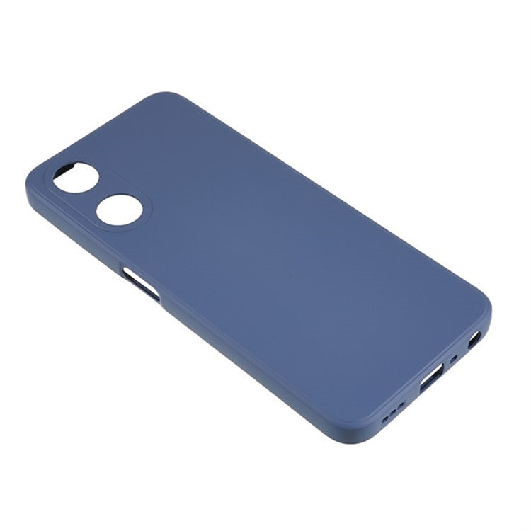 WANLONFENG RB1 Series For Oppo A58 5G TPU Phone Case Screen Film+Lanyard 3-in-1 - Lavender Grey