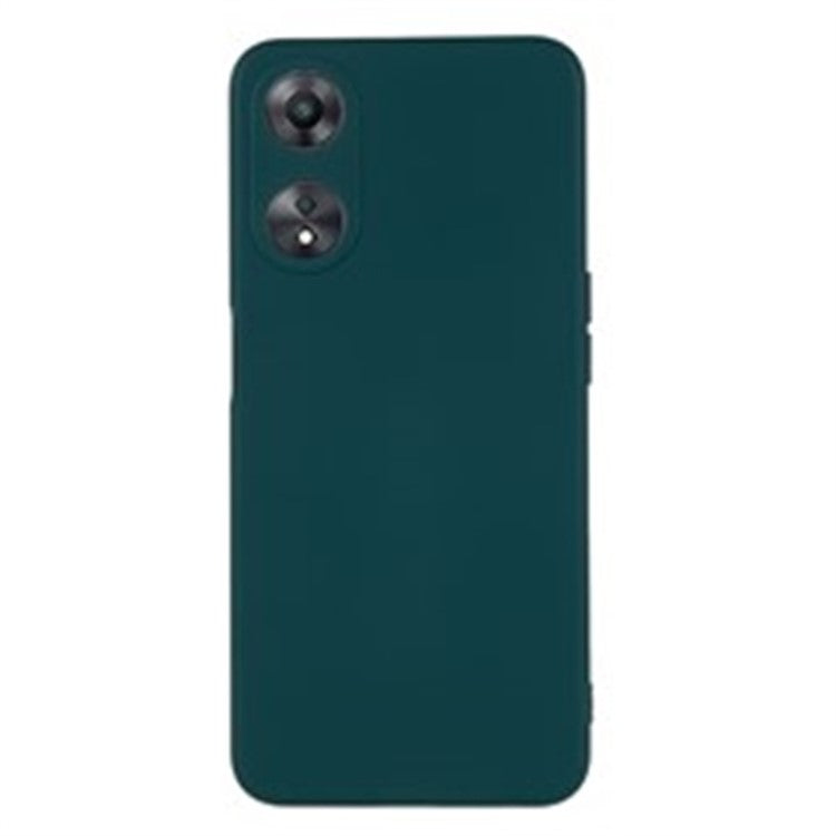 WANLONFENG RB1 Series For Oppo A58 5G TPU Phone Case Screen Film+Lanyard 3-in-1 - Army Green