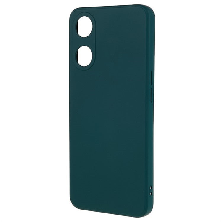 WANLONFENG RB1 Series For Oppo A58 5G TPU Phone Case Screen Film+Lanyard 3-in-1 - Army Green