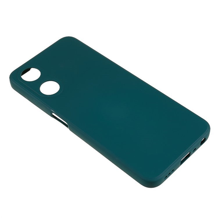 WANLONFENG RB1 Series For Oppo A58 5G TPU Phone Case Screen Film+Lanyard 3-in-1 - Army Green