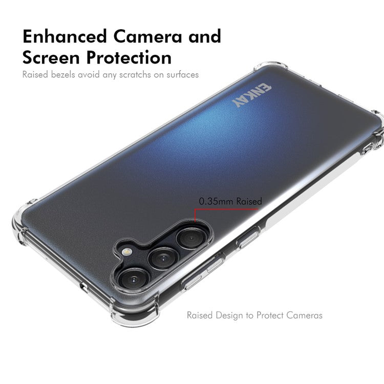 ENKAY HAT PRINCE For Samsung Galaxy M55 5G / C55 5G / F55 5G Case Transparent TPU Drop-Proof Phone Cover