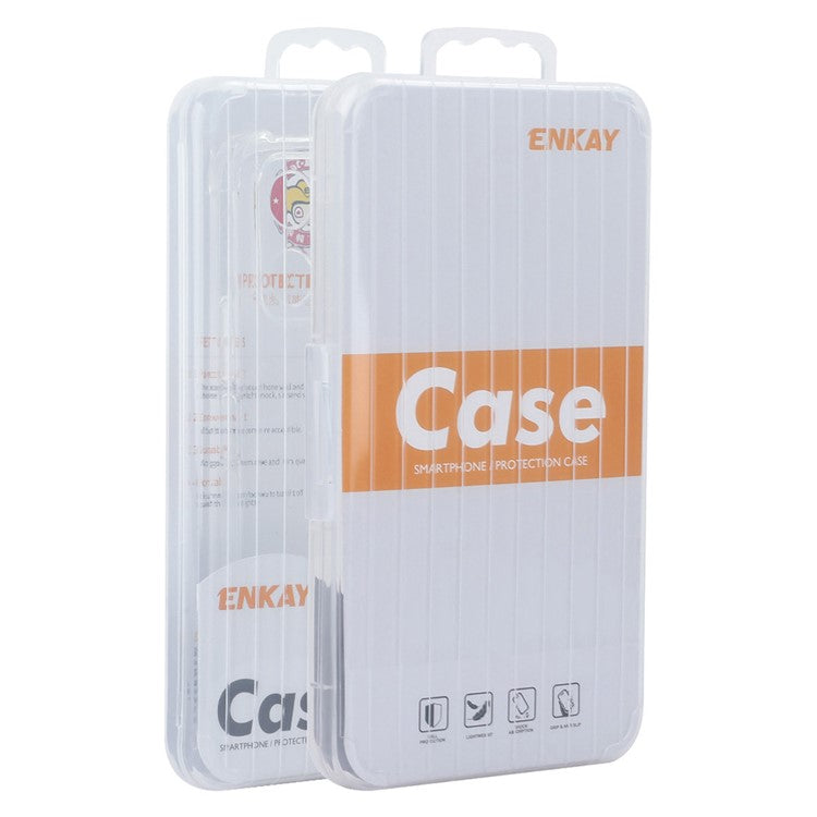 ENKAY HAT PRINCE For Realme 12 5G Case Non-Slip Clear TPU Phone Cover Corners Protection