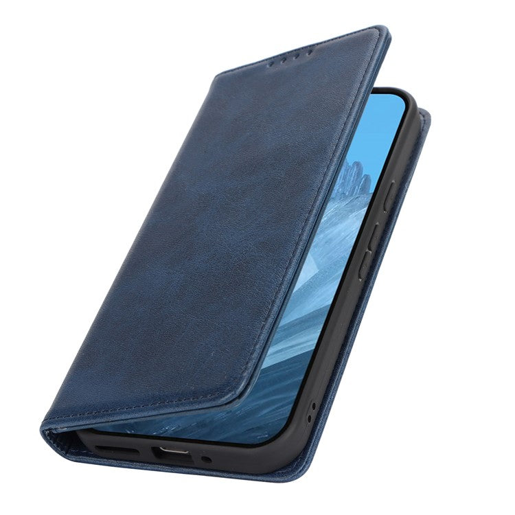 For Google Pixel 9 / Pixel 9 Pro Case PU Leather Wallet Magnetic Closing Phone Cover - Dark Blue