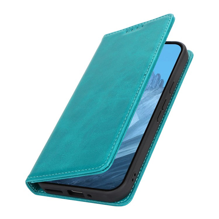 For Google Pixel 9 / Pixel 9 Pro Case PU Leather Wallet Magnetic Closing Phone Cover - Sky Blue
