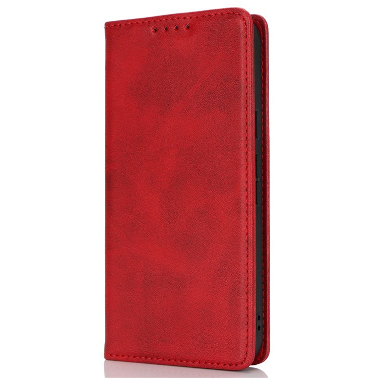 For Google Pixel 9 / Pixel 9 Pro Case PU Leather Wallet Magnetic Closing Phone Cover - Red