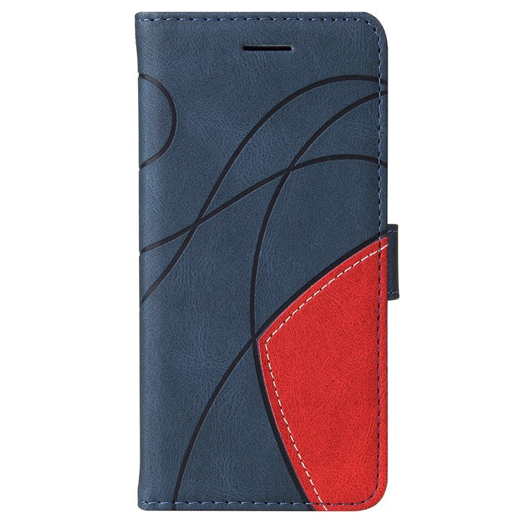 KT Leather Series-1 For Oppo A60 4G Case Wallet Color Splicing Leather Phone Cover - Blue