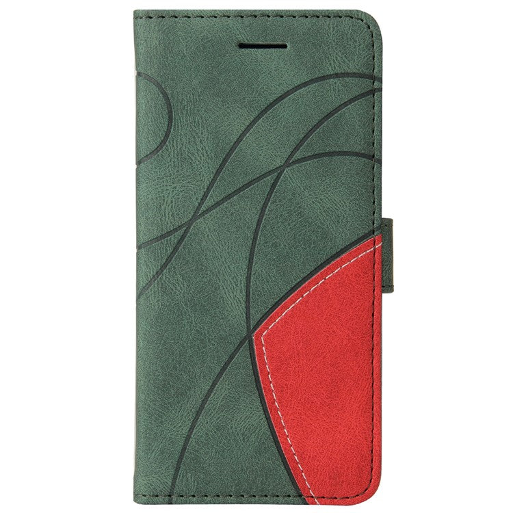 KT Leather Series-1 For Oppo A60 4G Case Wallet Color Splicing Leather Phone Cover - Green