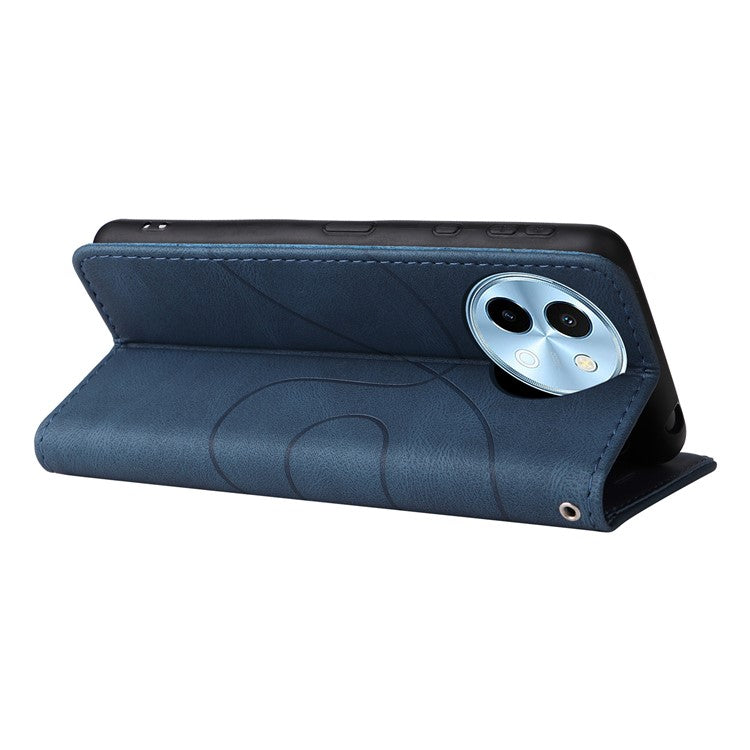 KT Leather Series-1 For vivo Y38 5G / Y200i 5G / T3x Case Wallet Dual Color Phone Leather Cover - Blue