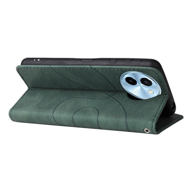 KT Leather Series-1 For vivo Y38 5G / Y200i 5G / T3x Case Wallet Dual Color Phone Leather Cover - Green