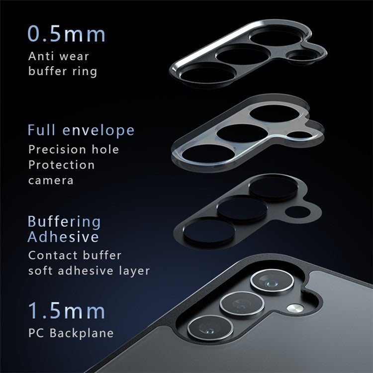 For Samsung Galaxy F15 5G Case Anti-drop TPU+PC Clear Phone Cover