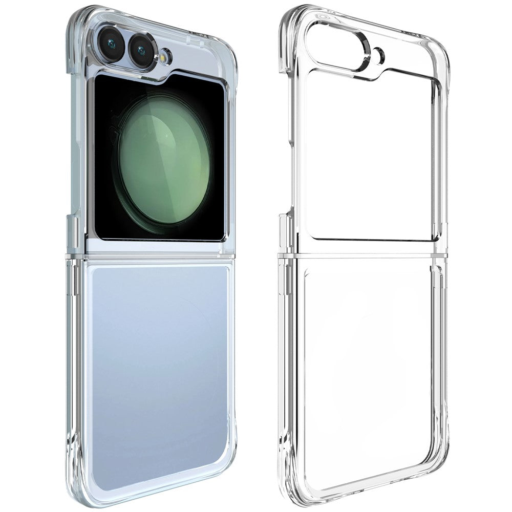 For Samsung Galaxy Z Flip7 FE 5G / Z Flip6 5G Clear Case Anti-Drop PC + TPU Phone Cover