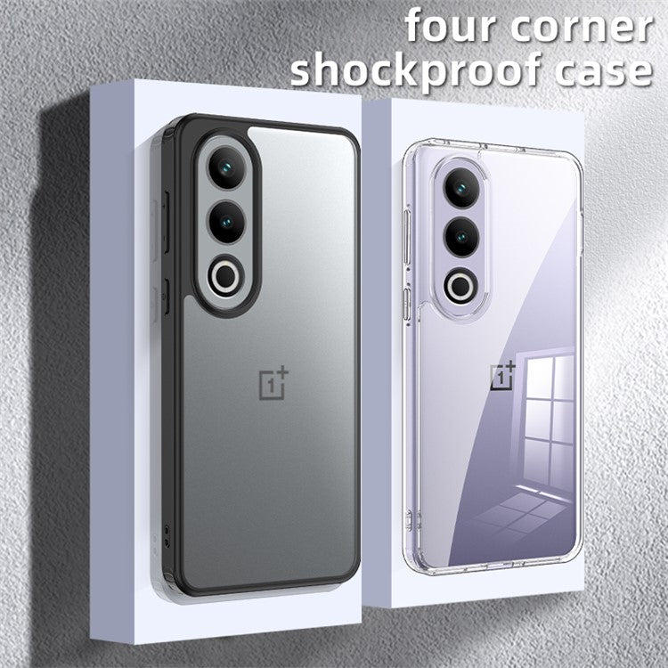 For OnePlus Ace 3V 5G Anti-Scratch Phone Case Hybrid TPU + PC Phone Cover - Black