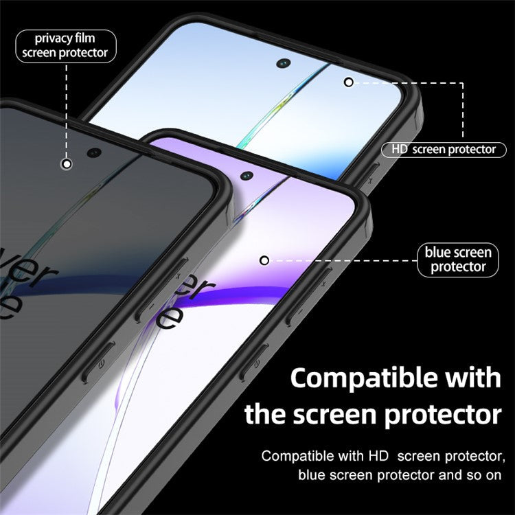For OnePlus Ace 3V 5G Anti-Scratch Phone Case Hybrid TPU + PC Phone Cover - Transparent