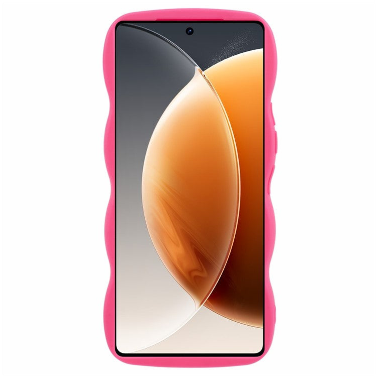XL Series For TECNO Camon 30 4G / 30 5G Case Wave Frame Soft TPU Phone Cover - Rose