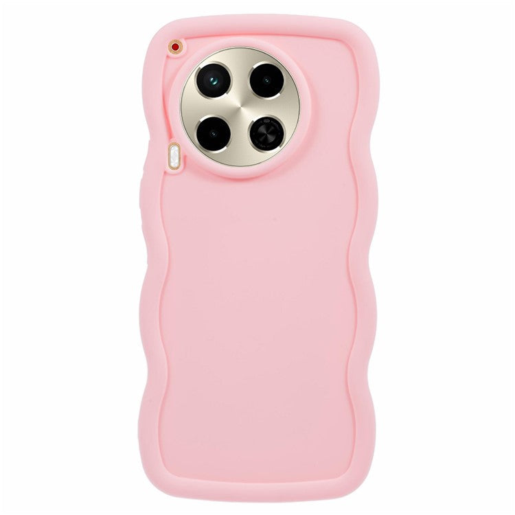 XL Series For TECNO Camon 30 4G / 30 5G Case Wave Frame Soft TPU Phone Cover - Pink