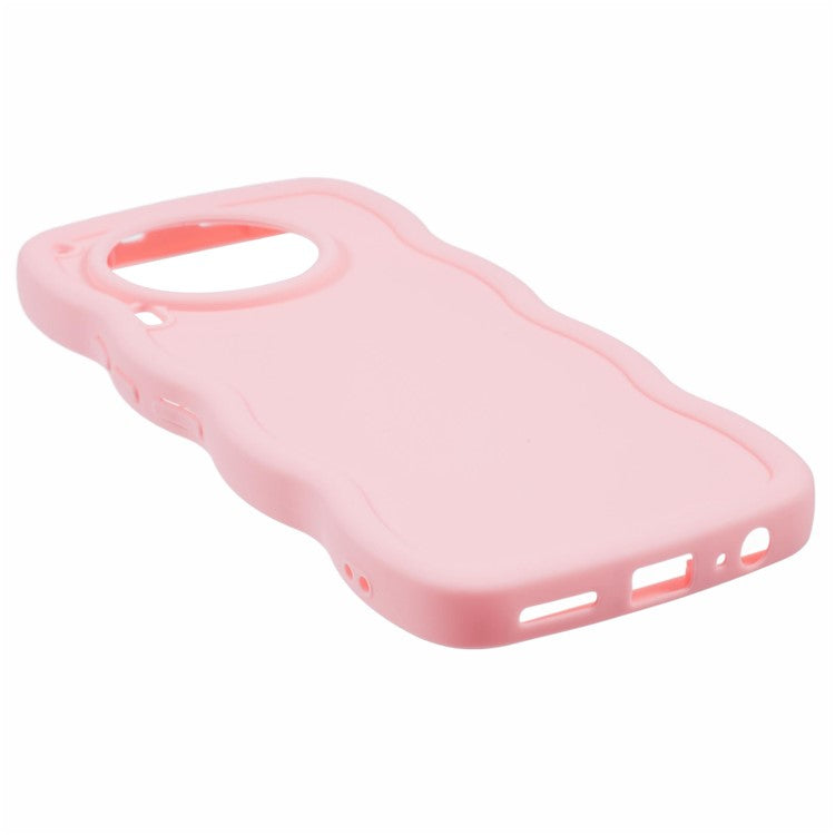 XL Series For TECNO Camon 30 4G / 30 5G Case Wave Frame Soft TPU Phone Cover - Pink