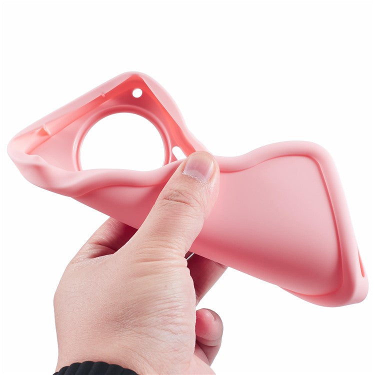 XL Series For TECNO Camon 30 4G / 30 5G Case Wave Frame Soft TPU Phone Cover - Pink